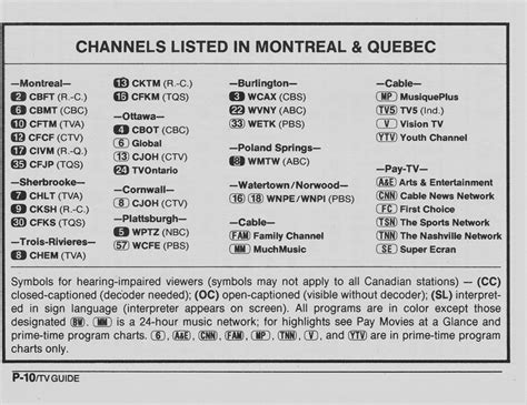 open tv chanel montreal|montreal tv guide tonight.